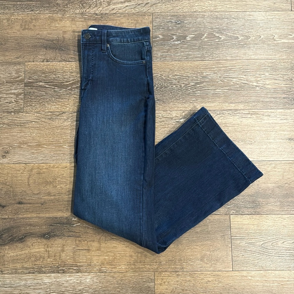 Lauren Conrad Blue Jeans Flare 8S 8 Short Petite